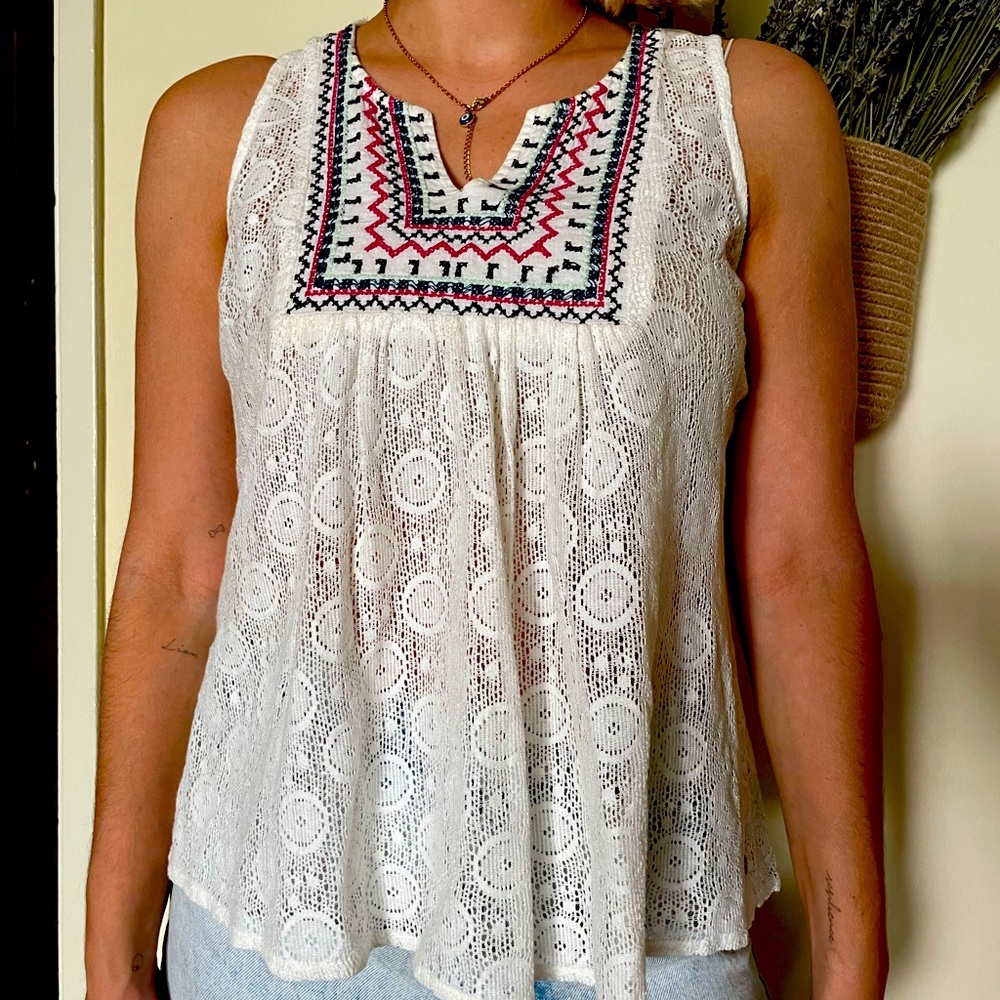 White Lace Top